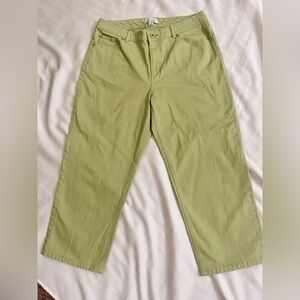 Denim & Co Duo Stretch capri pants in Sage Green NWOT Never Worn.
